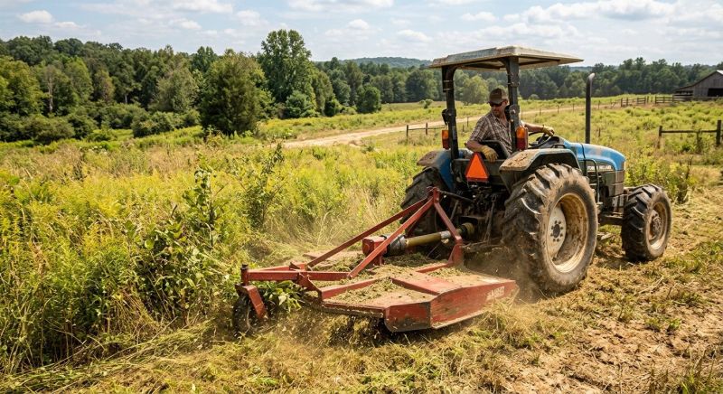 Bush Hog Mowing in Calvert County, MD